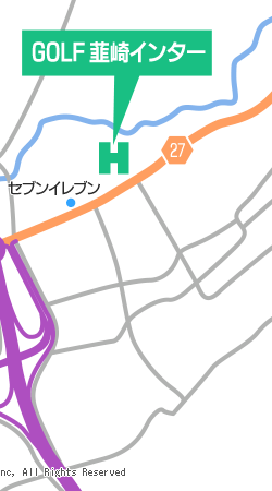 GOLF 韮崎インター　地図
