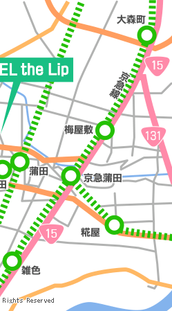 HOTEL the LIP地図