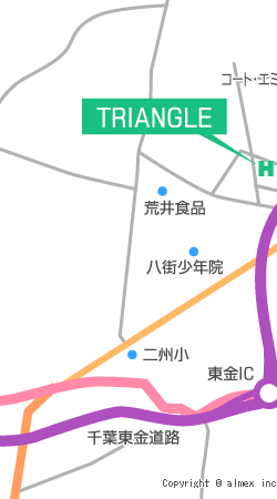 トライアングル　地図