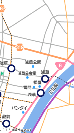 WILL CITY 浅草 本館　地図